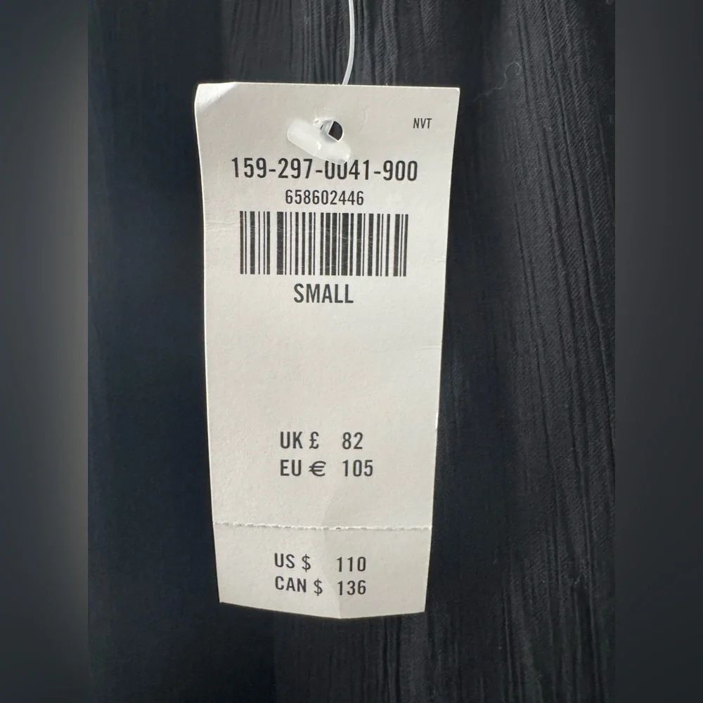 NWT Abercrombie & Fitch Open Back Black Jumpsuit - Picture 9 of 9